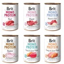 Brit Mono Protein 6 x 400 g Zmes príchutí Mokré jedlo