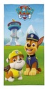 PAW PATROL osuška páv 70x140 plážová bavlna na kúpanie Chase Rubble Czejs