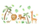 Samolepky na stenu JUNGLE ANIMALS SET XXL