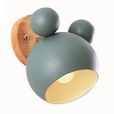 NOČNÁ LAMPA PRE DETI MEDVEĎ LAMPA NÁSTENNÁ LAMPA ZELENÁ