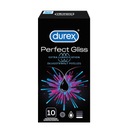 DUREX PERFECT GLISS CONDOMS 10 KS