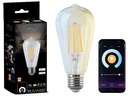 SMART LED žiarovka 7W E27 WW-CW FILAMENT Wi-Fi TUYA