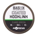 Korda Basix Coated Hooklink 25lb 10m Camo Green Durable