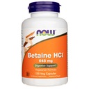 NOW Foods BETAINE HCL Pepsin DIGESTION enzýmy