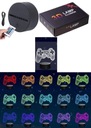 NEÓNOVÁ NOČNÁ LAMPA AKRYLÁTOVÁ 3D DEKORÁCIA LED RGB GAMEPAD OVLÁDAČ PS4 DIAĽKOVÝ OVLÁDAČ