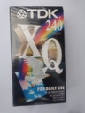 VHS videokazeta TDK XQ240 E-240XQEB VO FÓLII!