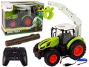 Diaľkovo ovládaný traktor 1:24 R/C Green Grapple Wood