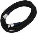 XLR XLR mikrofónový kábel 10 m 0,22 mm AWG 24 čierny