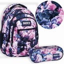 2v1 BACKPACK Peračník BACK UP PURPLE FLOWERS WAVES