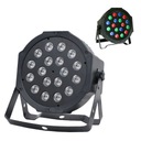 DISCO REFLEKTOROVÁ LED LAMPA COLORFON FLAT 18x1W RGB