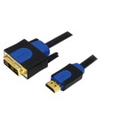 Kábel LogiLink HDMI-DVI – 1080p, obojsmerný, 2m pre projektory, monitory