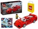 LEGO SPEED CHAMPIONS - FERRARI F40 - 76934 + TAŠKA LEGO S + KATALÓG LEGO