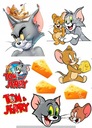 Vytlačiť CUKROVÁ HMOTA torta TOM & JERRY skvelá