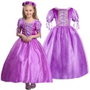 RAPUNZEL ŠATY KOSTÝM ZAPOJENÉ PRINCEZNÉ PROMOVÝ OUTFIT 134/140