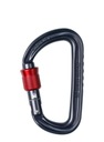 Falcon Screw Carabiner - antracit/červený Ocún