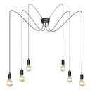 LUSTROVÁ LAMPA KOVOVÁ SPIDER SPIDER LOFT 1-16 RAM 5m