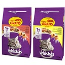 WHISKAS MIX krmivo hovädzie, kuracie 2x 1,5kg + 0,4kg