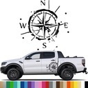 Nálepka na auto JEEP WIND ROSE 43x43