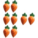 Carrot Handbag Charms Woodsy Decor 8 ks