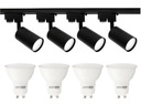 Dráha 2m dráha + 4x GU10 LED 10W reflektory