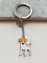 KEYRING DOG MASK jack russell teriér