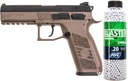 GBB CZ P-09 FDE pištoľové guličky SET