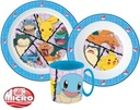 POKEMON Dinner Set Tanier Misa Pohár DETSKÝ riad bez BPA