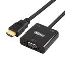 Adaptér UNITEK HDMI na VGA + AUDIO; Y-6333