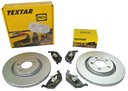 TEXTAR DISK + DESTIČKY PREDNÉ + ZADNÉ BMW 3 E46 286MM