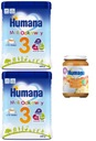 Humana 3 650g x 2 ks + dezert jablko a banán