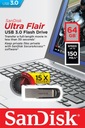 Disk Sandisk Ultra Flair USB 3.0 s kapacitou 64 GB