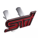 BADGE Logo Emblém v 3D kovovom grile SUBARU STI