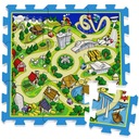 Penová puzzle podložka street racing 31x31 ZA3150