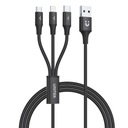 Sada microUSB Lightning 1,2 m káblov USB-USB typu C