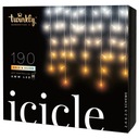 Twinkly Icycle - Icicles 190 LED AWW zlatá + strieborná