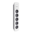 Qoltec Power strip s 5 zásuvkami, 1,8 m