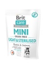 BRIT CARE MINI GRAIN FREE LIGHT / STERILIZOVANÉ 2 KG