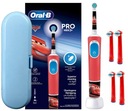 Elektrická zubná kefka Oral B Vitality d103 Cars case 4 hlavice