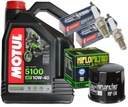 OLEJOVÁ SADA MOTUL 5100 10W40 4L ZÁSTRČKY FILTRA SUZUKI DL650 V-STROM 04-11