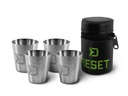 Delphin Reset 4 x 30 ml - sada nerezových pohárov