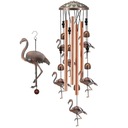 Vonkajší dekor Flamingo Wind Chimes Balkónový dekor