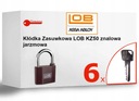 Zámok zinkový LOB KZ50 + 6 kľúčov BIG KEY