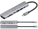 HUB ADAPTÉR USB-C USB 3 HDMI PD 60W 4K SD ČÍTAČKA