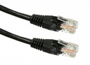 Cat 6 RJ45 UTP medený prepojovací kábel, 5 m, čierny