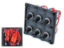 Spínací panel 12V SPST/ONOFFx6, 3B 15A IP68