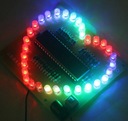 SÚPRAVA DIY s farebným svetelným efektom Mega Heart 32 LED RGB