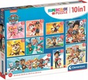 Súprava puzzle 10v1 Super Color Paw Patrol