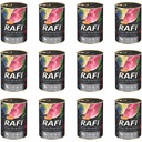 Rafi krmivo pre psov s hovädzím žalúdkom 12 x 400 g mokré bezobilné krmivo