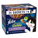 FELIX SENSATIONS vrecúška mačka v ŽELÉ mix príchutí MÄSO a RYBA 24x85g