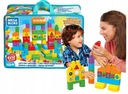 Fisher Price Klocki 150 ks Mega Bloks XL taška Time to learn